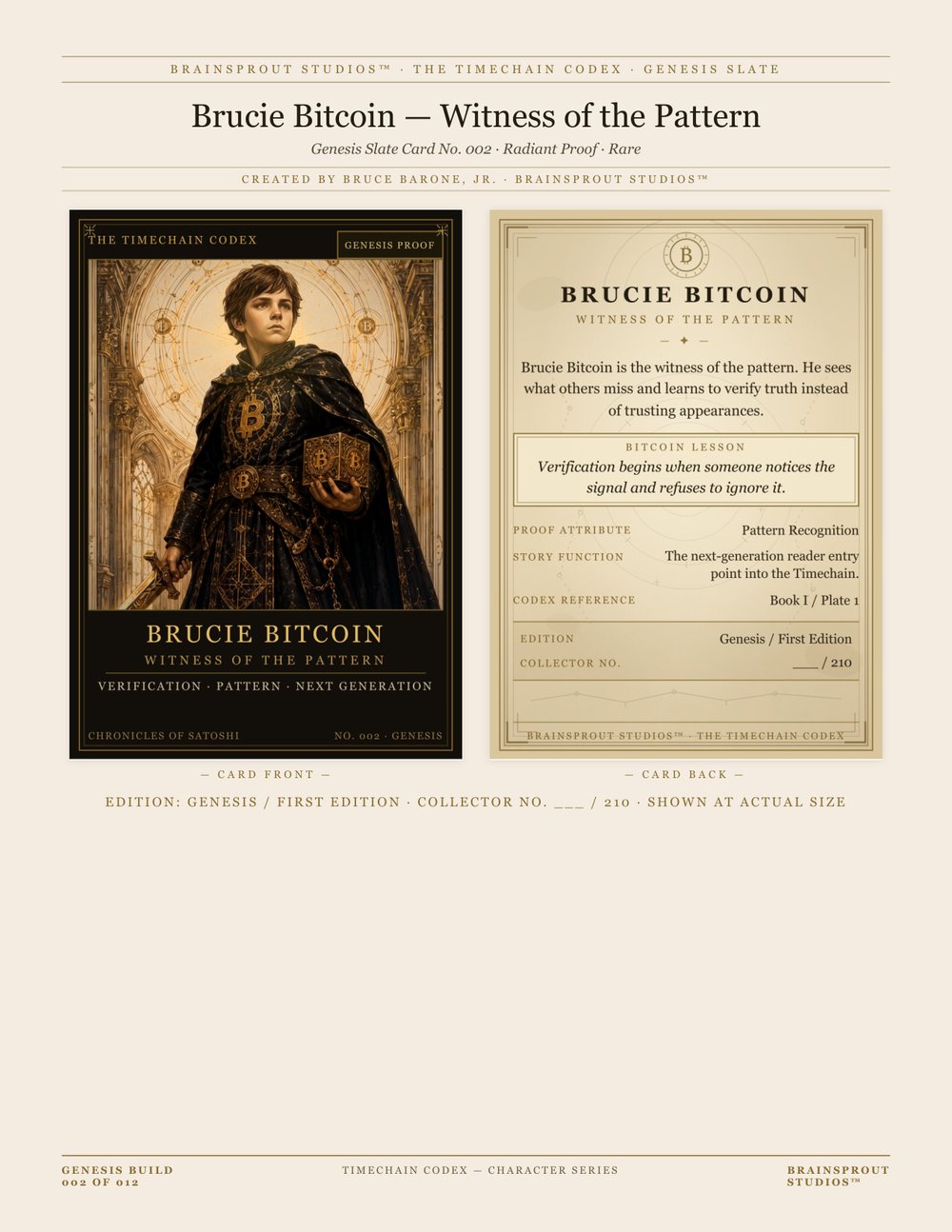 Brucie Bitcoin — Witness of the Pattern