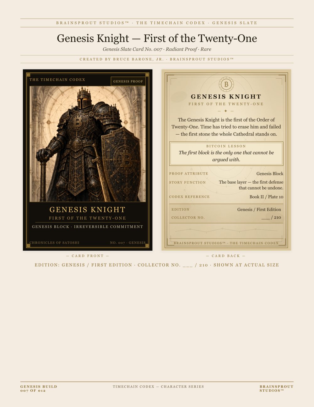 Genesis Knight — First of the Twenty-One
